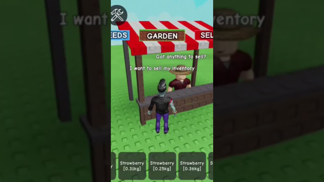 Gardening in Roblox .#shorts#growagarden