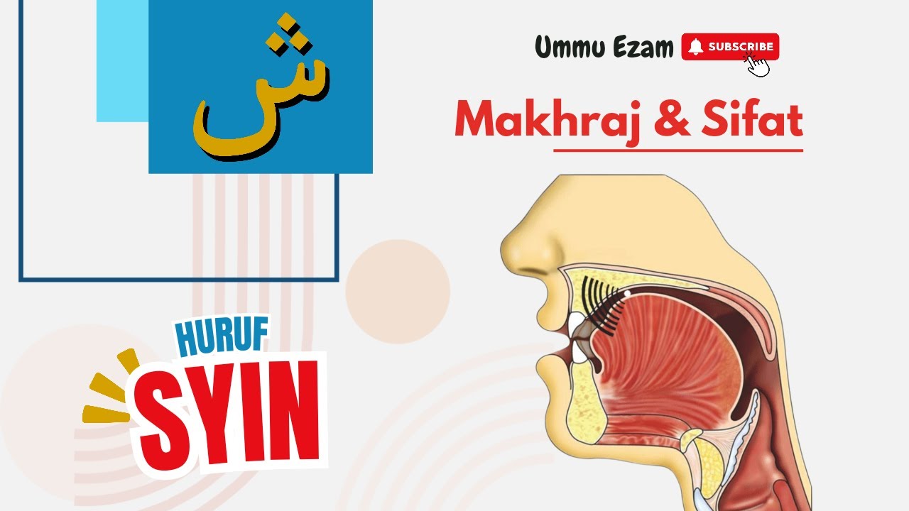 Makhraj Huruf Syin ش | #belajartajwid