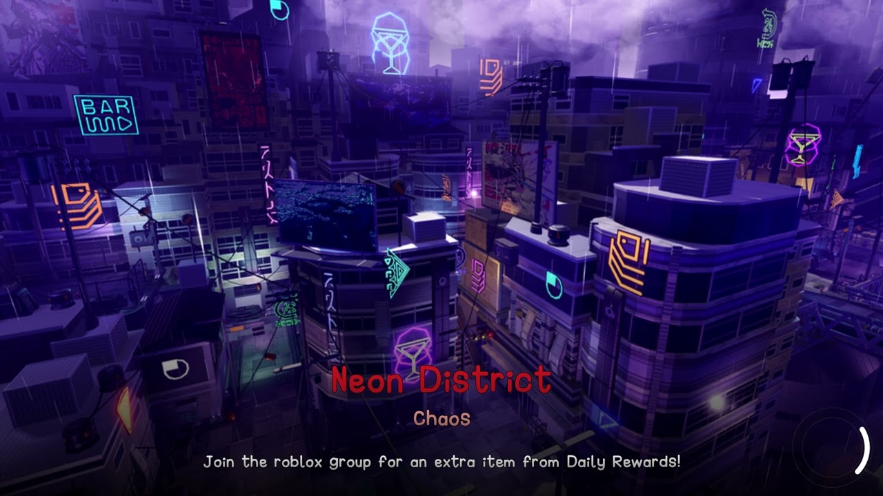 Roblox Fabled Legacy - Neon District Chaos Theme Extended