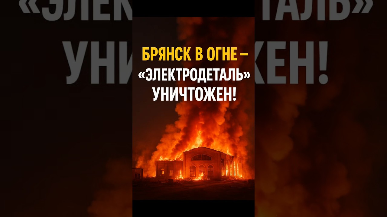 &mdash; 🔥 Bryansk is on fire &mdash; Elektrodetal is destroyed!