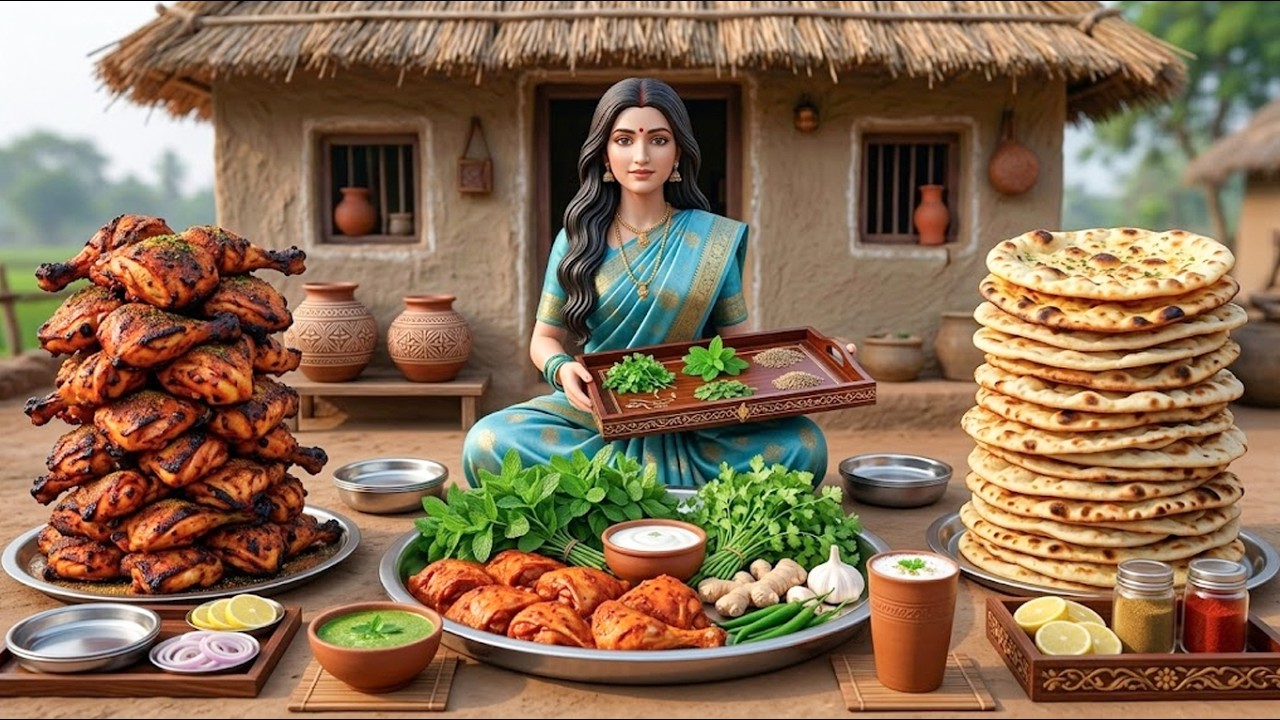 Mini Royal Tandoori Chicken ASMR | Indian Village Traditional Doll Cooking