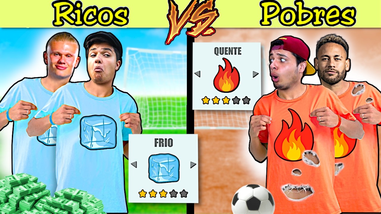 RICOS VS POBRES JOGANDO FIFA 25 COM TIMES QUENTES VS FRIOS #179