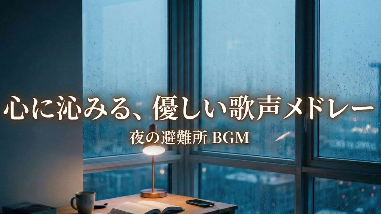 もう、限界な夜の避難所。脳の疲れを洗い流す、優しい音楽メドレー
