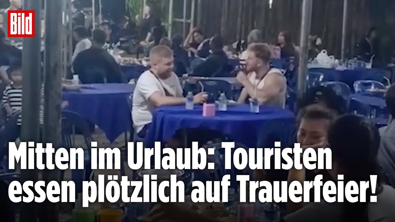 Thailand: Deutsche Touristen sitzen plötzlich auf Beerdigung – Thais feiern mit ihnen!