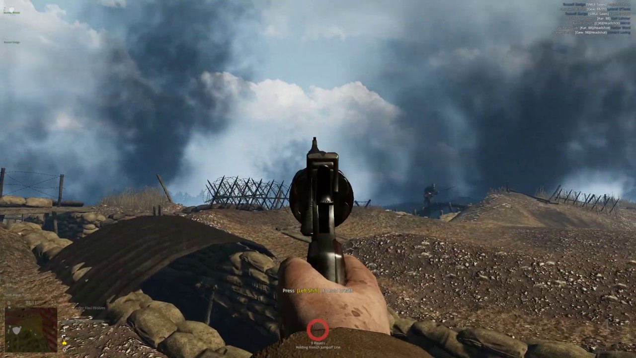 Verdun Gameplay: Canadian Army Fighting with a Kiwi & An American.