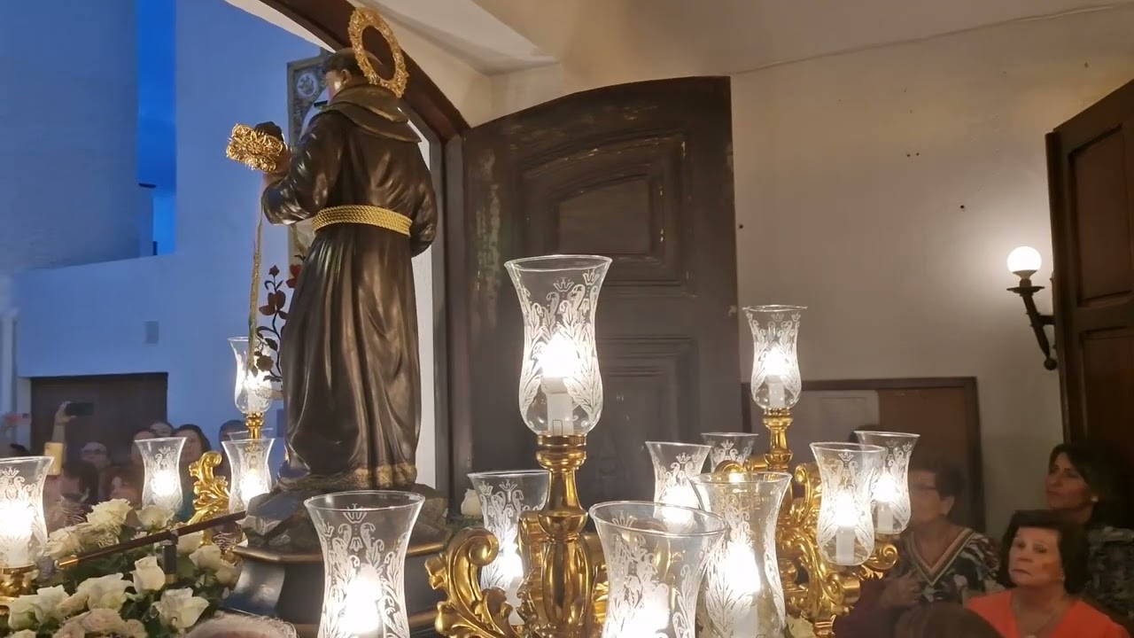 Salida en procesión de San Antonio de Padua, Patrón de Carboneras (Almería) | 2024