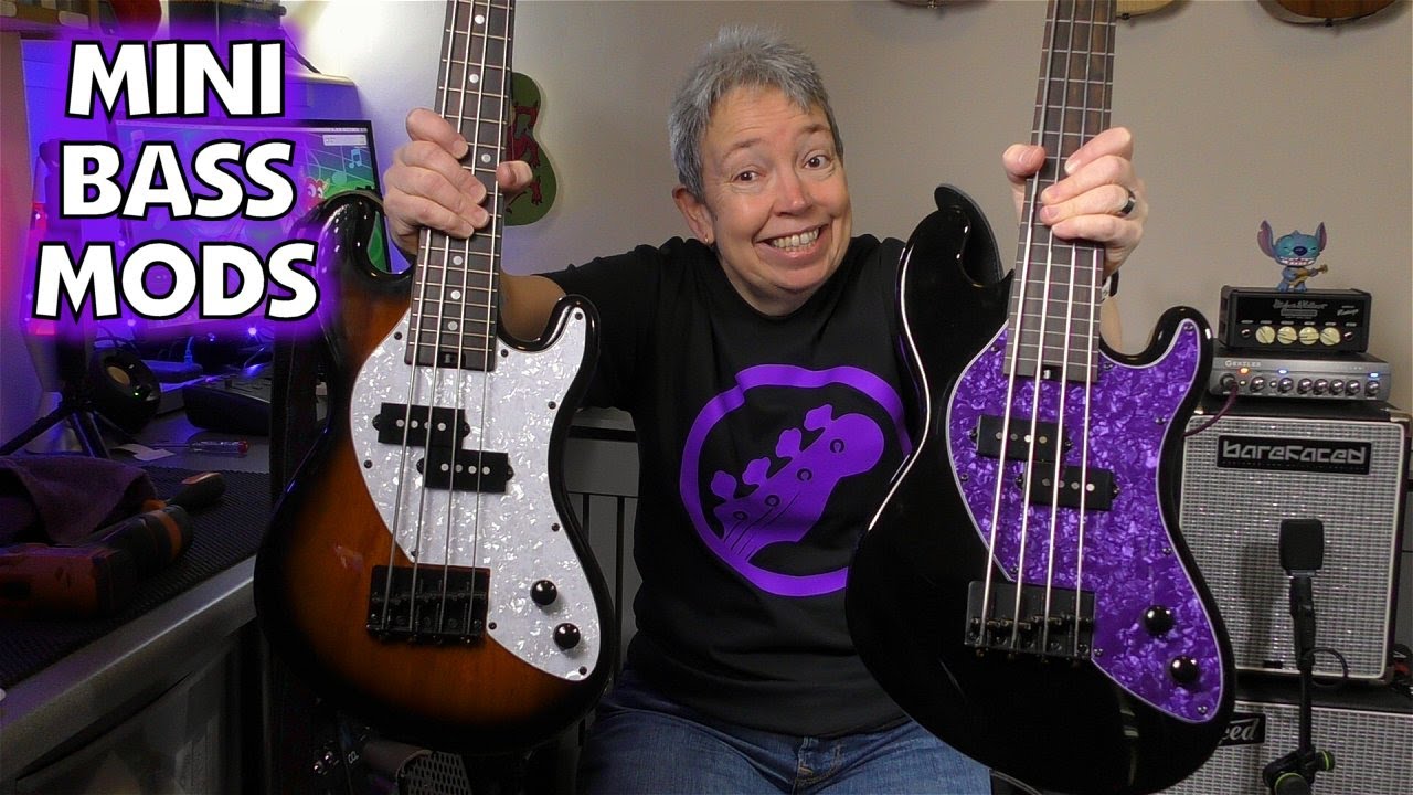 Kala U-Bass Change Of Strings & Pickguards ::: Mini Bass Flatwounds Testing