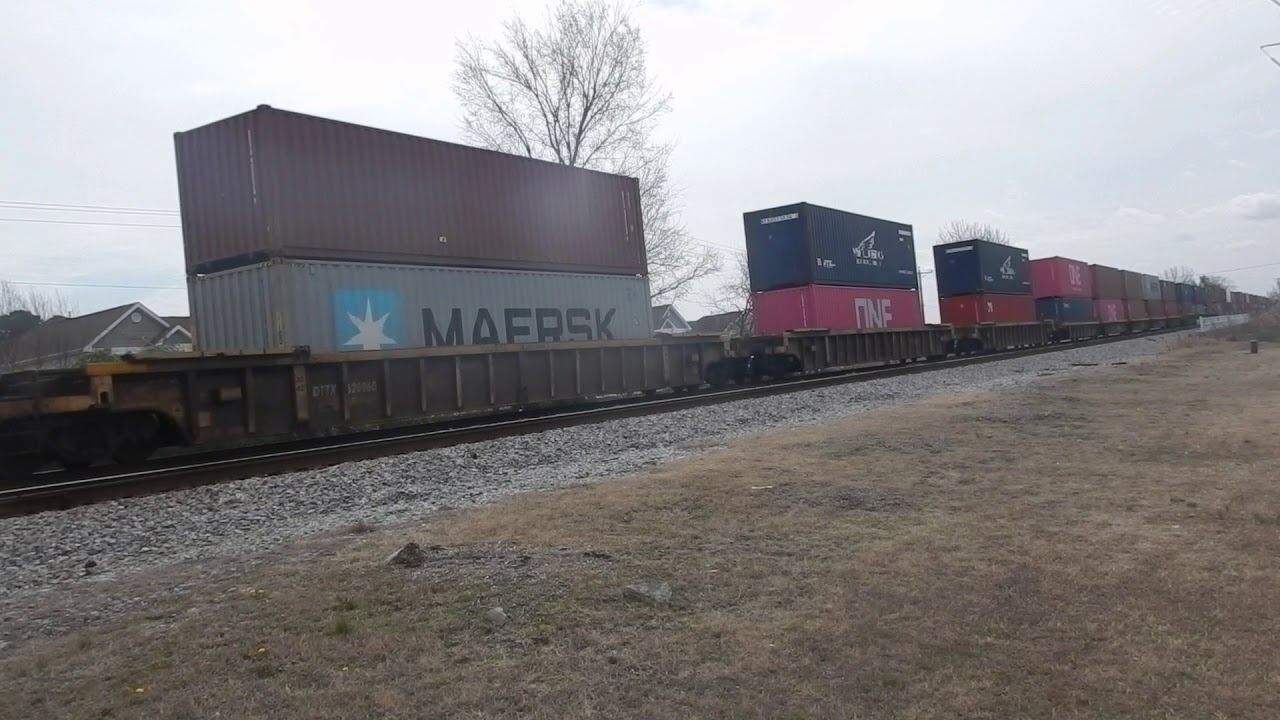 NS Container Train At Norview Ave. - Norfolk, VA