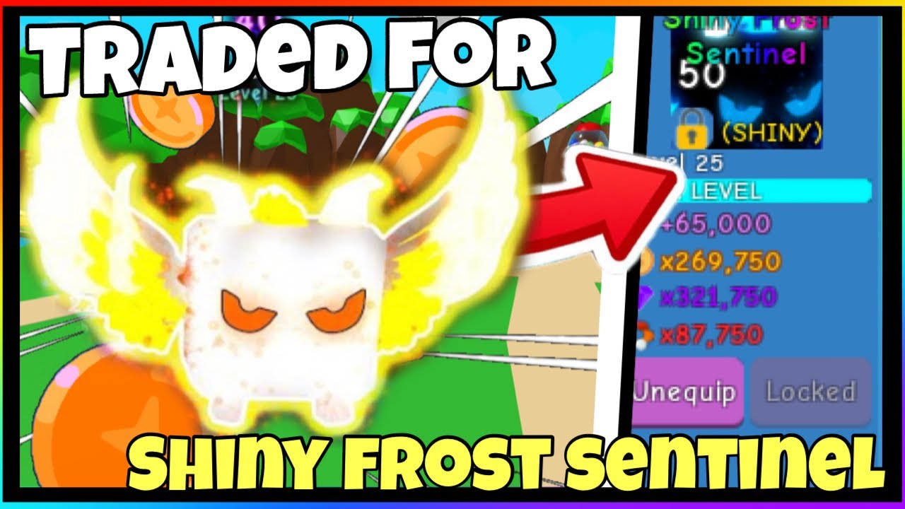 🤩 Trading for a SHINY FROST SENTINEL in Bubble Gum Simulator! (ROBLOX)