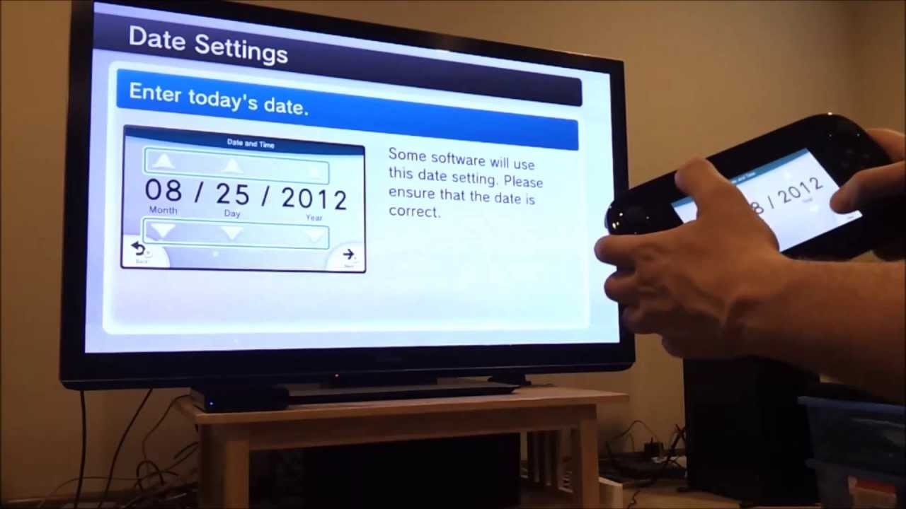 Настройка системы Wii U