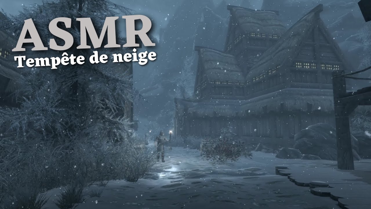 ASMR - TEMPÊTE HIVERNALE (Whispers, Storm, Snow sound)