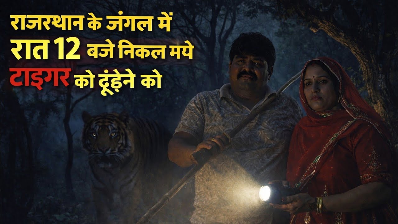 सरिस्का जंगल में रात 12 बजे टाइगर की तलाश 🐅 | डरावना नाइट सफारी एक्सपीरियंस