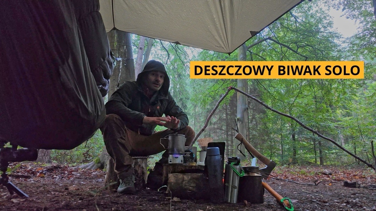 Tak dziś będziemy spać a na kolację ryba z ogniska / BUSHCRAFT