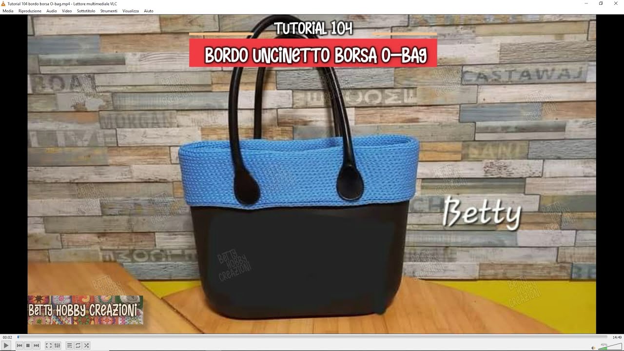 Tutorial # 104 MATTONELLA - bordo borsa O bag uncinetto