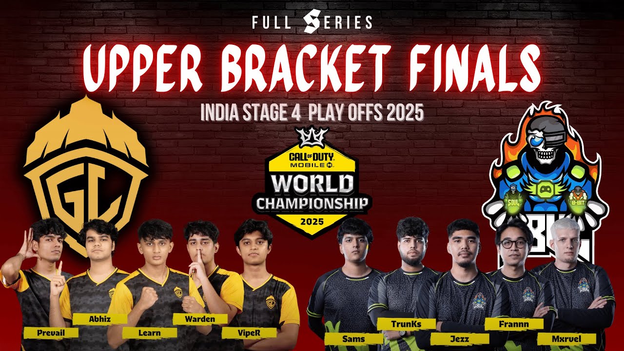 GODLIKE VS S8UL | UPPER BRACKET FINALS | CODM INDIA STAGE 4 WORLD CHAMPIONSHIP