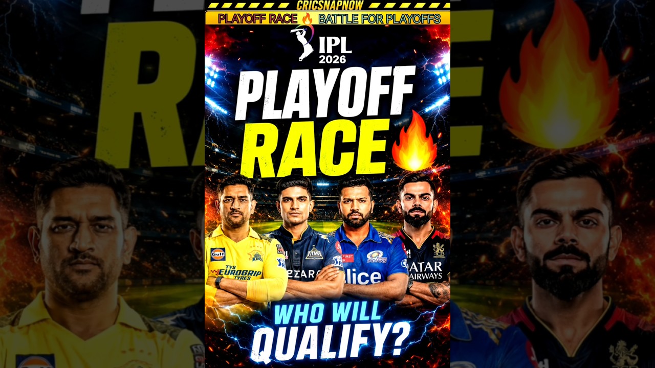 IPL 2026 Playoff Race 🔥 Battle For Playoffs! #ipl2026 #csk #rcb #mi #kkr #gt #srh #lsg #dc #pbks #rr