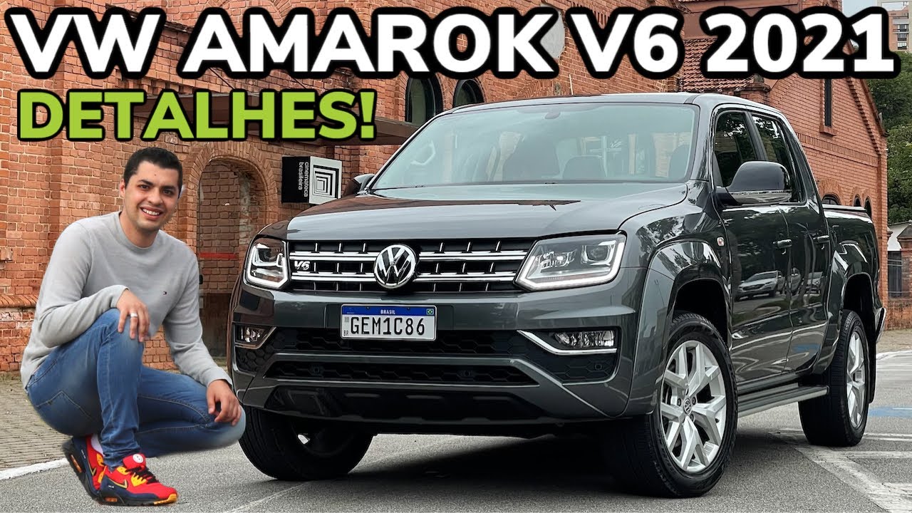 VOLKSWAGEN AMAROK V6 2021 HIGHLINE EM DETALHES - Falando de Carro