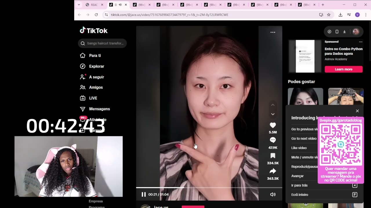 CEBOLA DO AMOR - Garota do Blog reagindo ao tiktok 