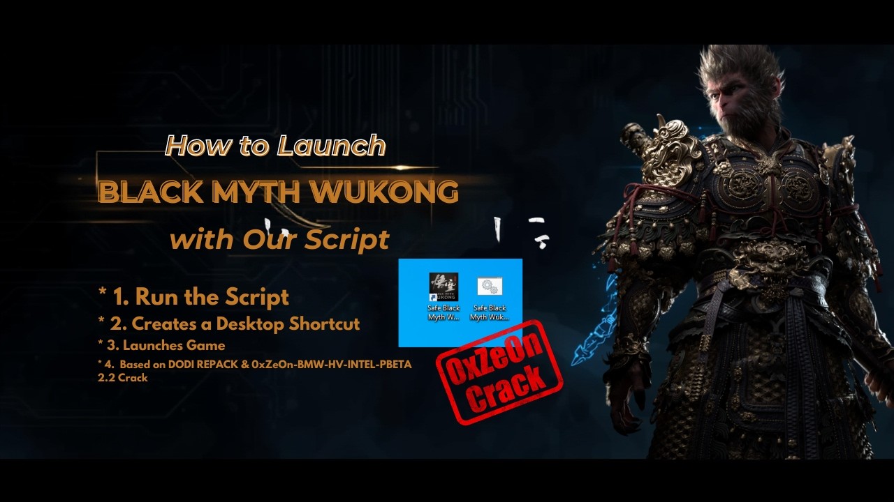 Black Myth Wukong Dodi Repack & 0xZeOn Crack with Script