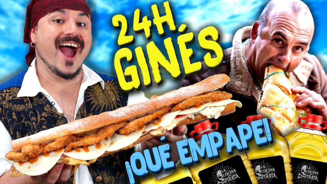 24 horas COCINANDO BOCATAS de GINES !QUE EMPAPE¡🔥FELIPE GURGURUGRU