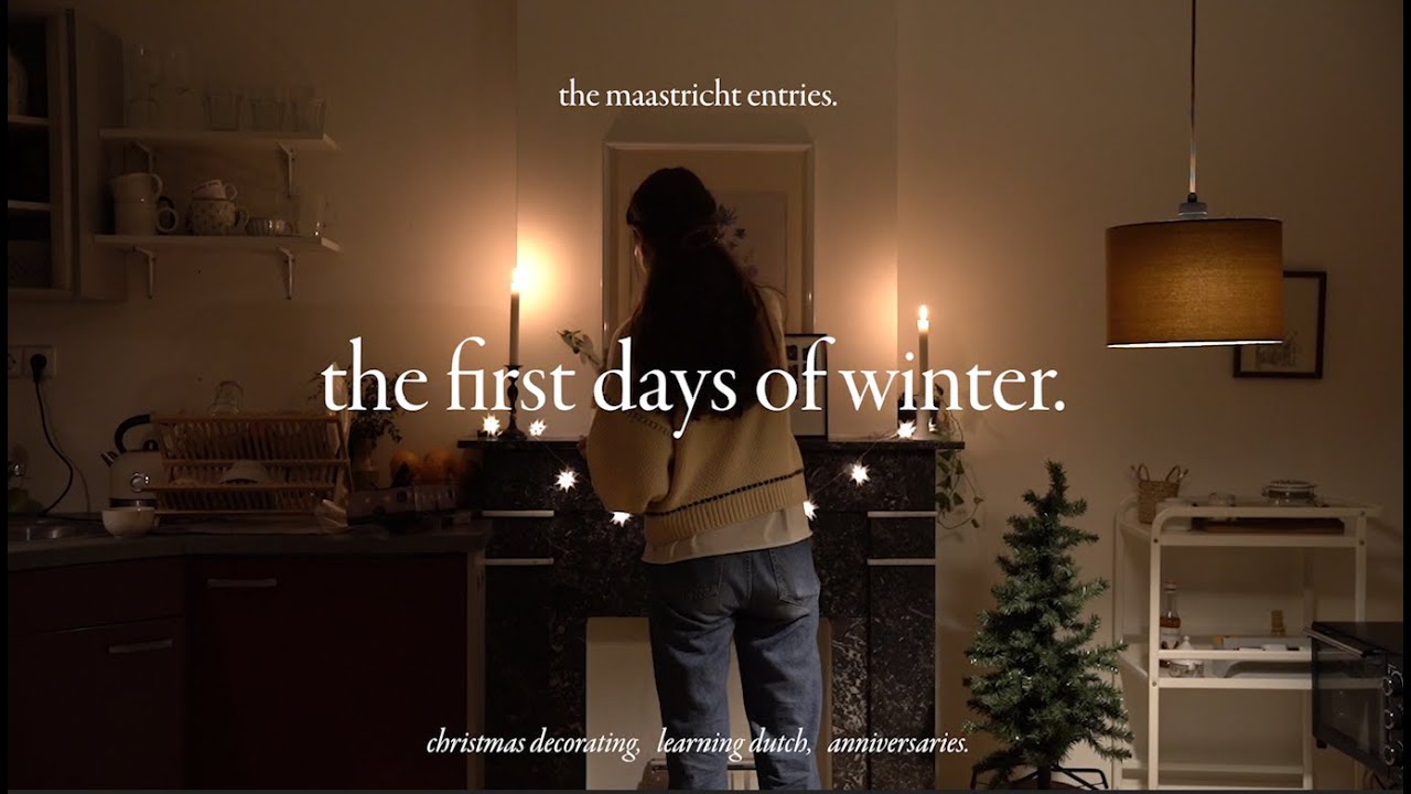 a few cozy days: dutch exams, decorating my apt, days out | maastricht entries