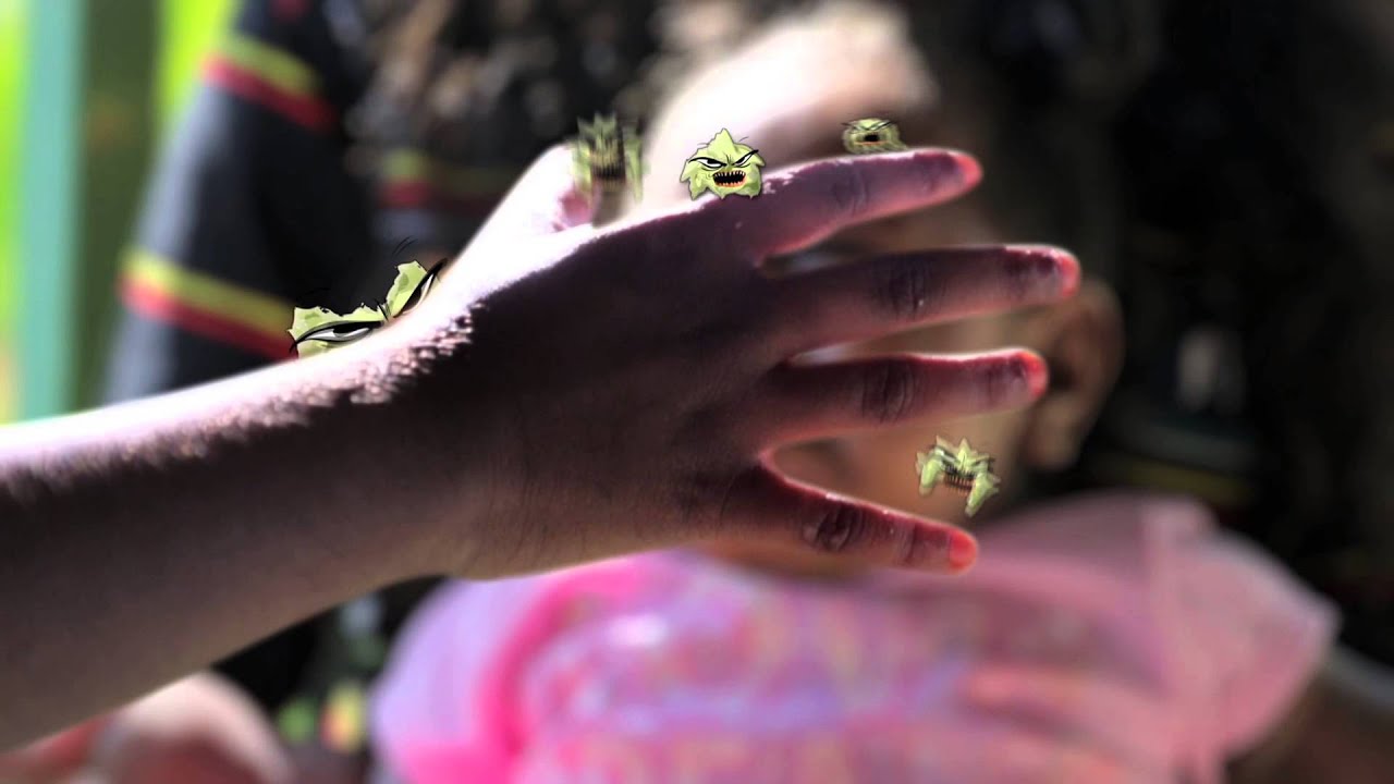 No Germs On Me - Young family