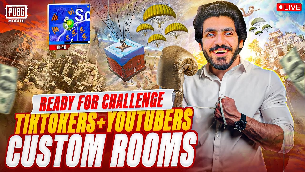 AJJ PAWEIN HARD CHALLENGE KARA LO AZIZ BHAI IN ALL TIKTOKER+YOUTUBER CUSTOM ROOMS + RANDOM JOINING