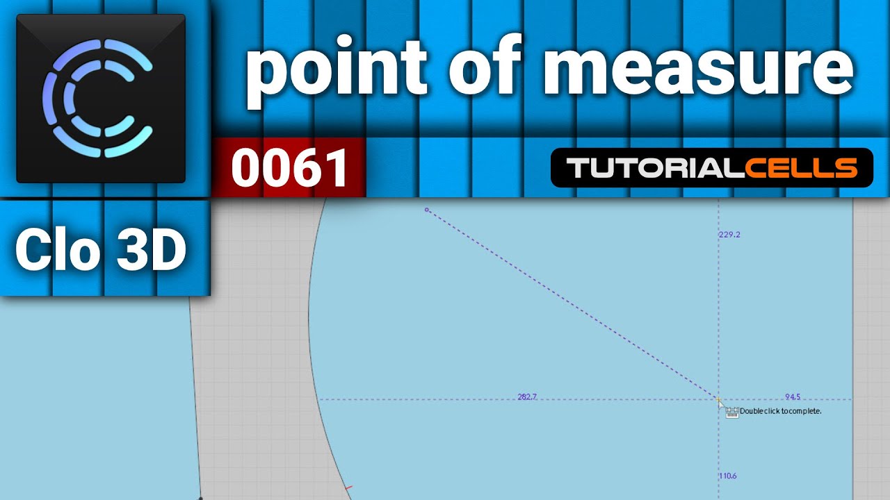 0061. point of measure tool in clo3D