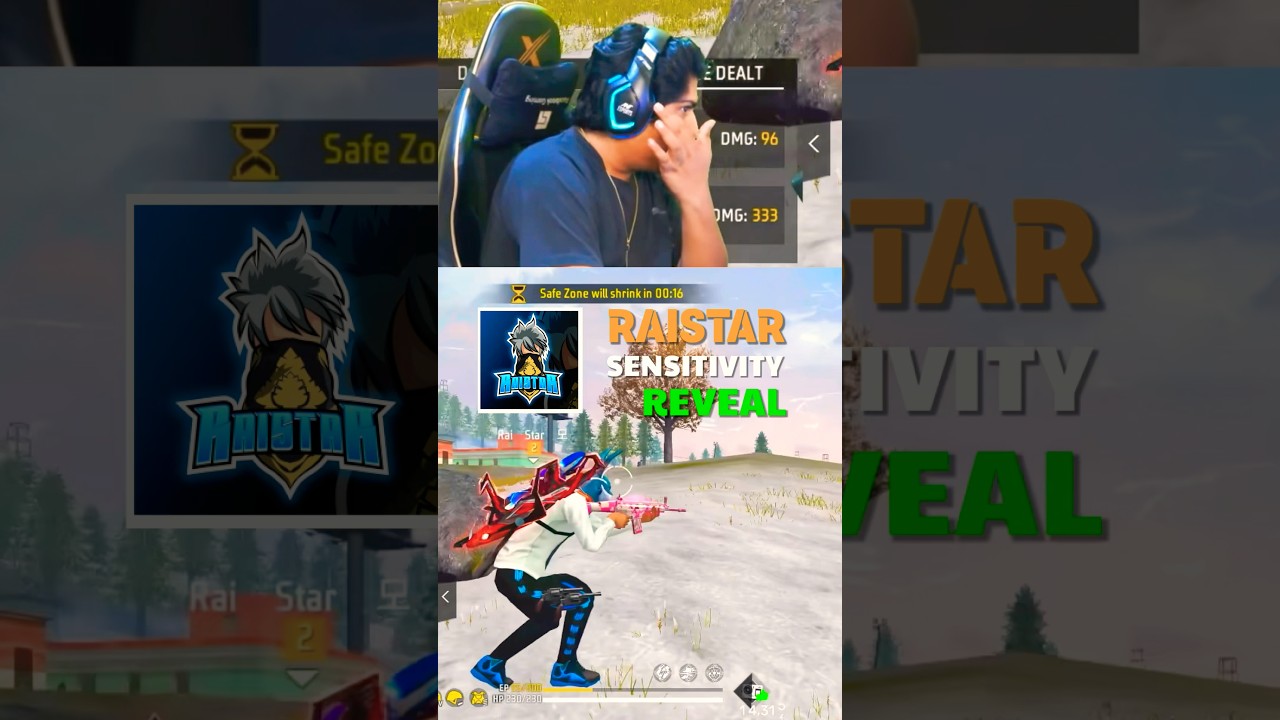 RAISTAR HEADSHOT SENSITIVITY REVEAL TO BECOME A HACKER 🤯#shorts #raistar #short #viral #gyangaming