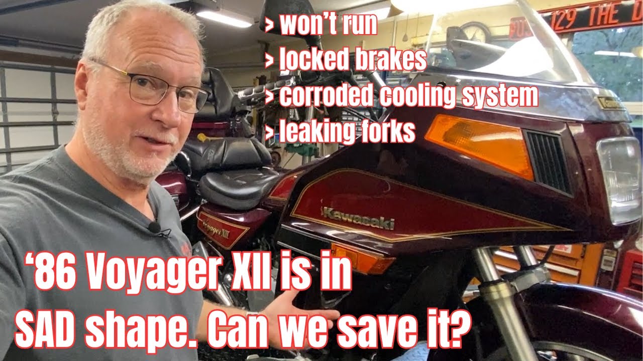 Sitting 10 YEARS? '86 Voyager XII in SAD shape, can we save it? Video #1