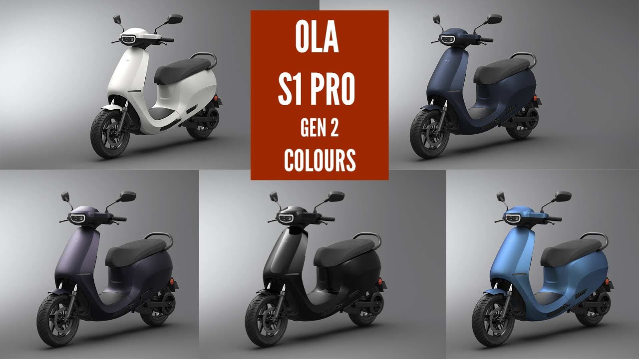 Ola S1 Pro Gen 2 Electric scooter - All Color Options - Images | AUTOBICS