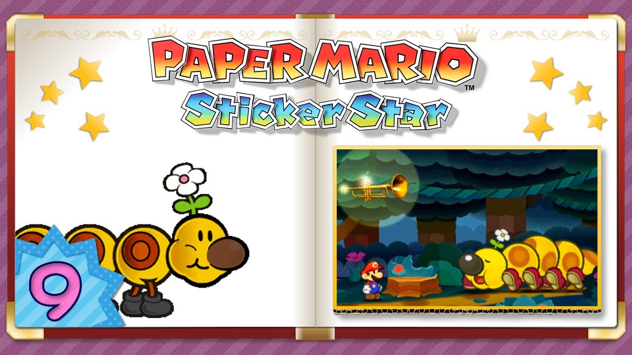 Let's Play FR HD Facecam Paper Mario: Sticker Star - Wiggler la chenille gamine