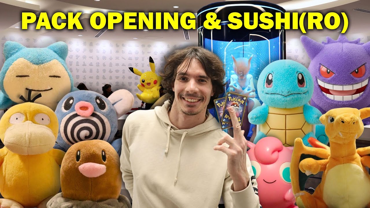 Мега-магазин Pokémon Center в Токио и Сибуе | Суши и открытие наборов! 🇯🇵