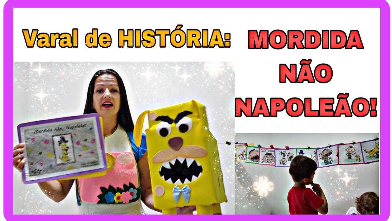 História MORDIDA NÃO NAPOLEÃO! No varal de histórias.