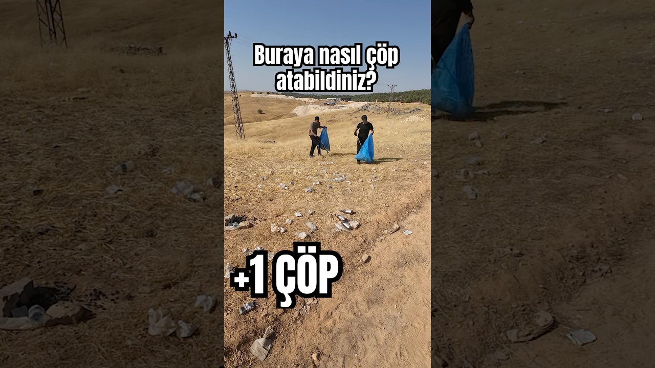 Otob&uuml;s durağını ve Bozkır'ı temizlemeye &ccedil;alıştık #&ccedil;evre #temizlik