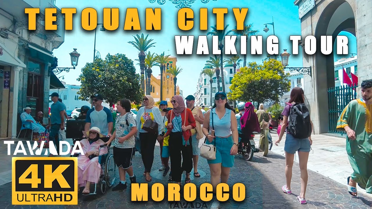 Tetouan 2024 city walking tour ( Morocco 4K UHD )