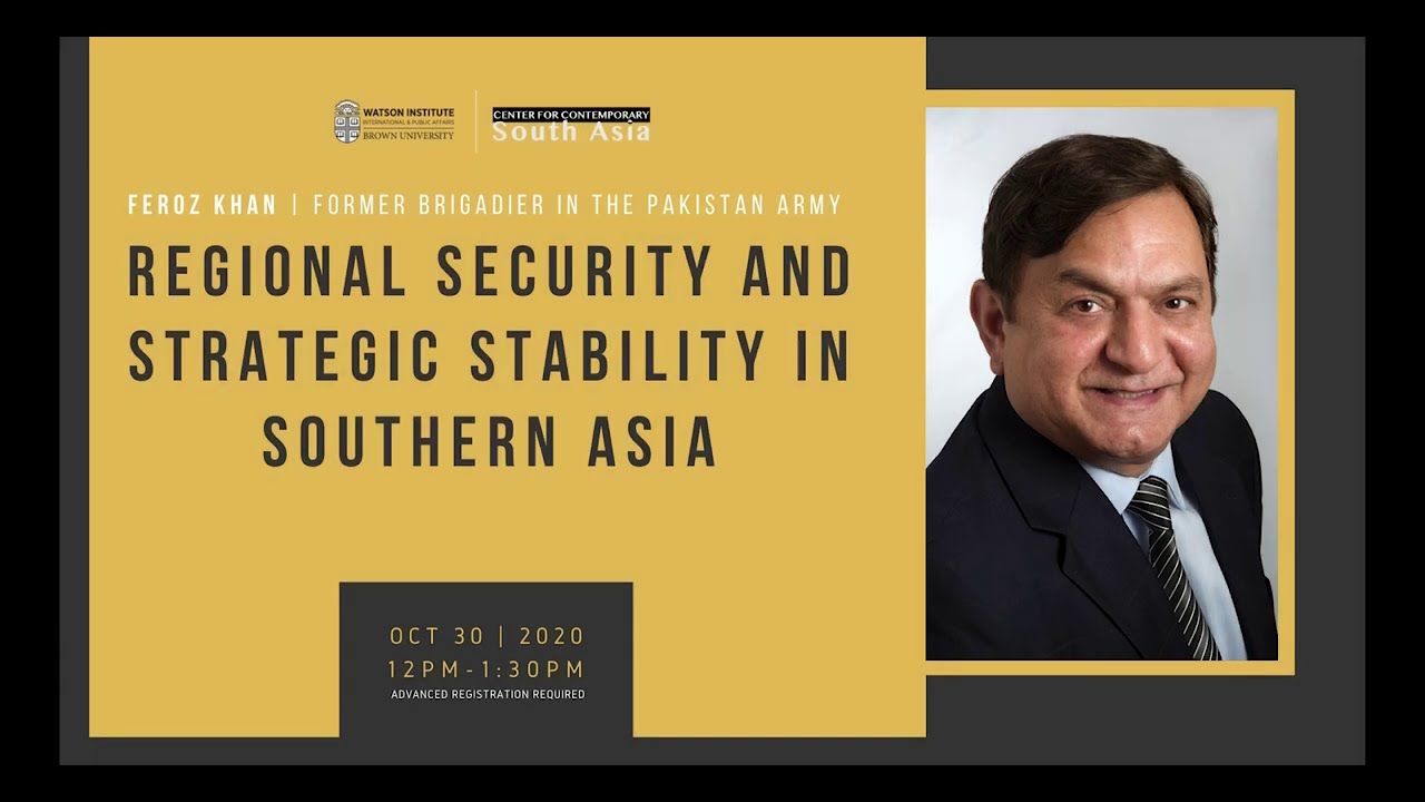 Regional Security and Strategic Stability in Southern Asia