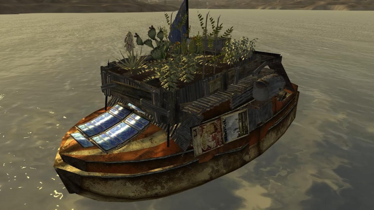 You Can Live Inside A Houseboat in Fallout New Vegas
