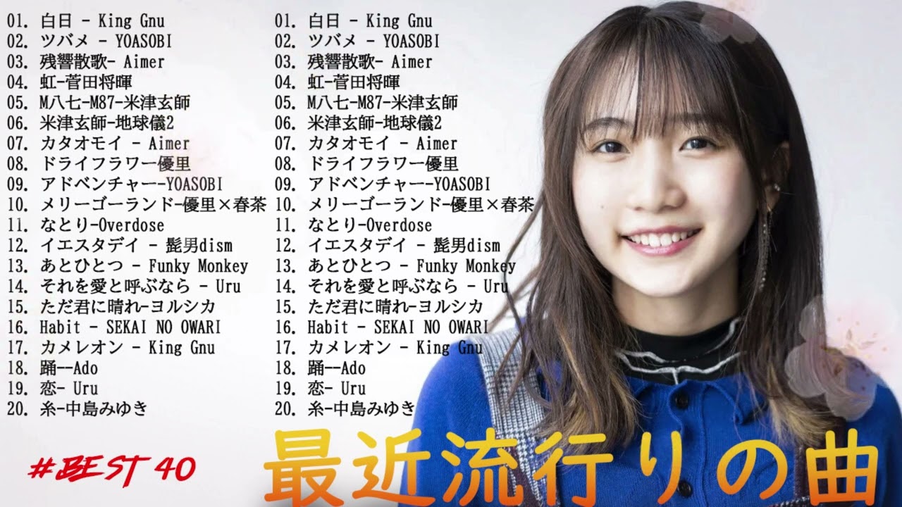 音楽ランキング最新 2024️🎧有名曲jpop メドレー️️🎧邦楽 ランキング 最新 2024🎧日本の歌人気 2024