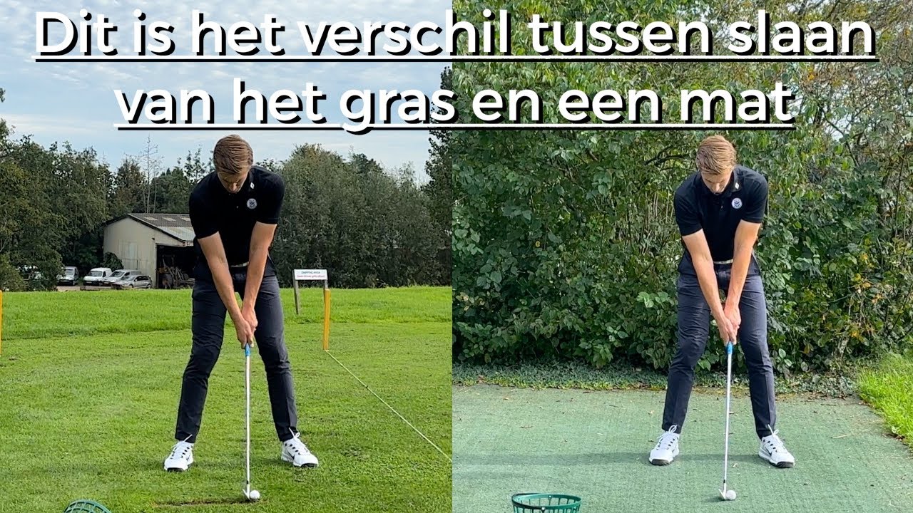 Dit is het verschil tussen het slaan van gras of van een mat! #tip