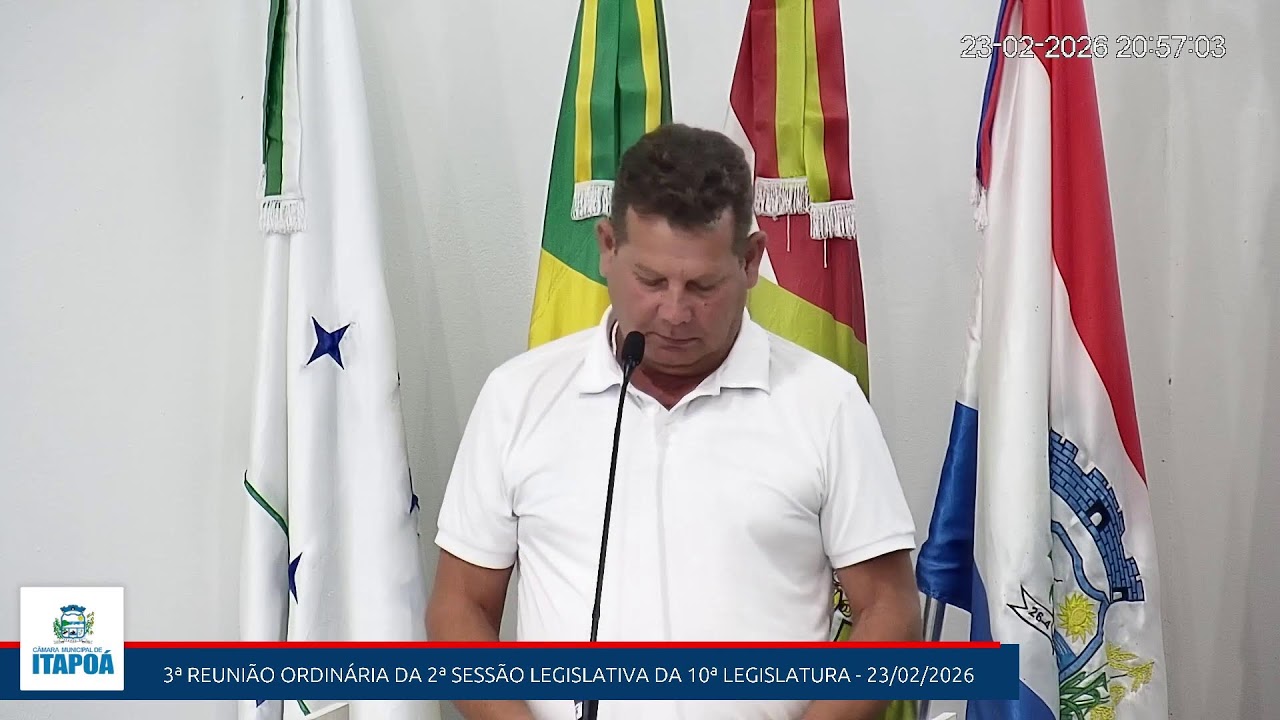 3ª Reunião Ordinária da 2ª Sessão Legislativa da 10ª Legislatura - Data: 23/02/2026
