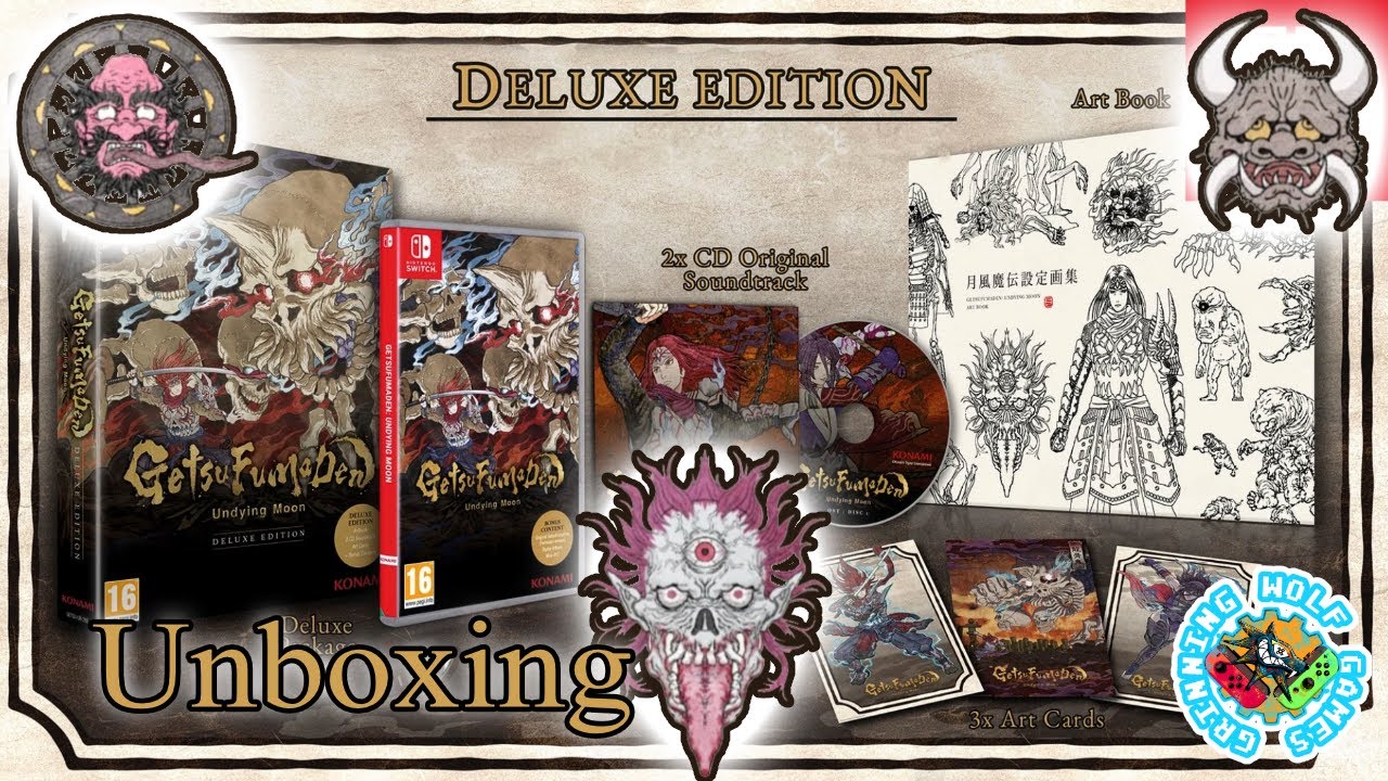GETSUFUMADEN: UNDYING MOON DELUXE EDITION Unboxing #nintendoswitch #getsufumaden #unboxingvideo