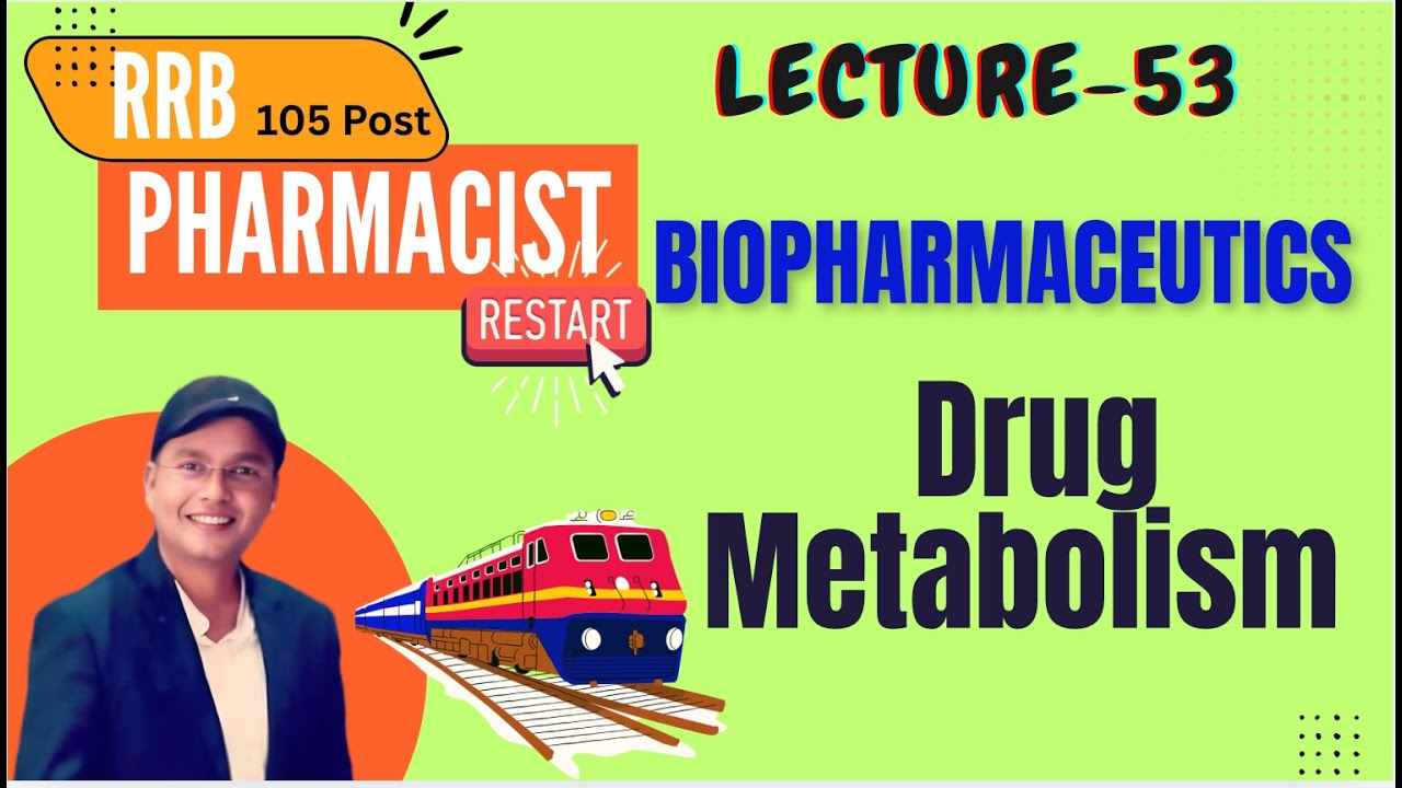 L-53, Drug Metabolism, Biotransformation,  Biopharmaceutics,  RRB Pharmacist Drug Inspector