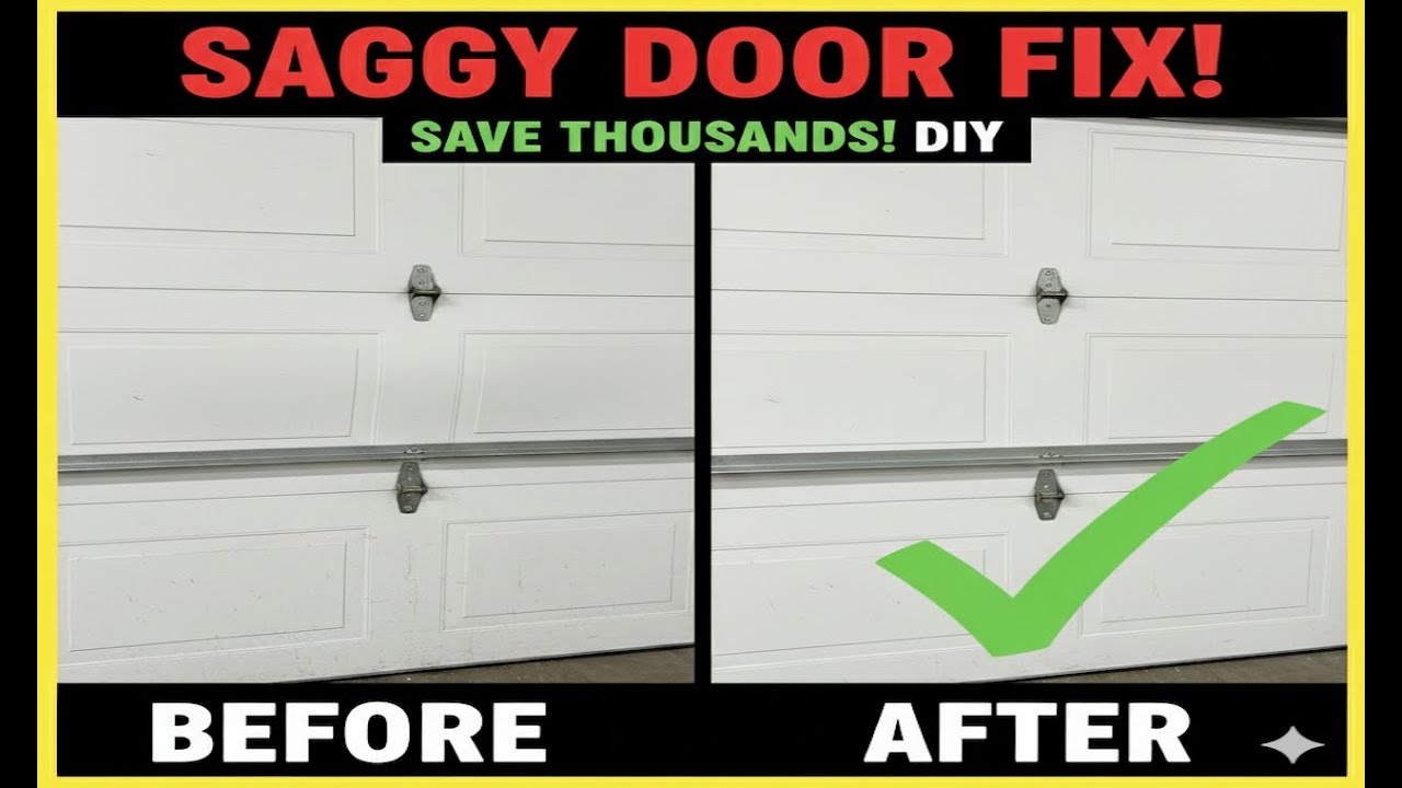 Sagging Garage Door Fixed!