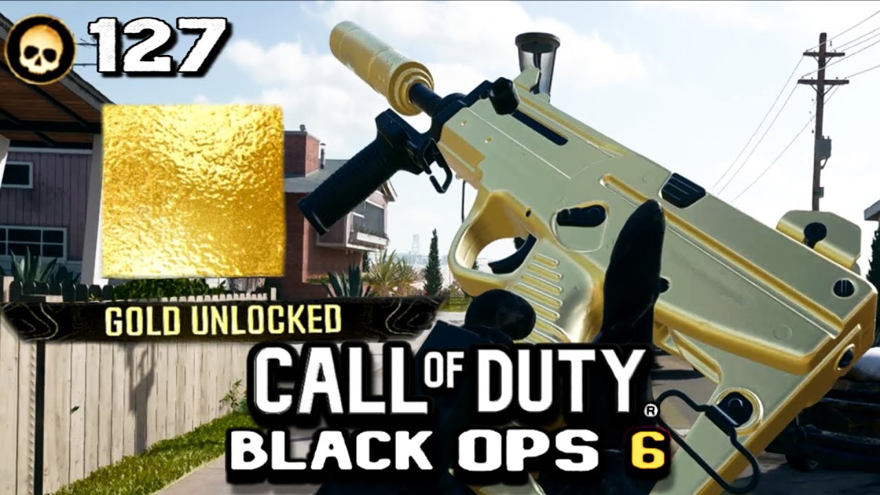 127 Kills UNLOCKED GOLD CAMO SAUG NUKETOWN (BO6 Multiplayer Gameplay)
