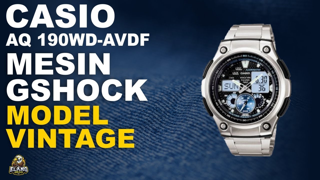CASIO AQ 190WD-AVDF : JAM CASIO MESIN GSHOCK MODEL VINTAGE TERBARU (2022)