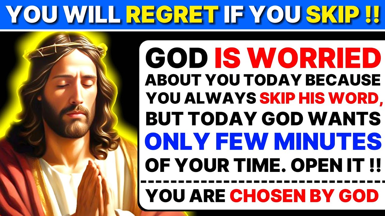 🔴 GOD'S MESSAGE । TODAY GOD WANTS ONLY FEW MINUTES OF YOUR TIME... । GOD'S URGENT MESSAGE । #jesus
