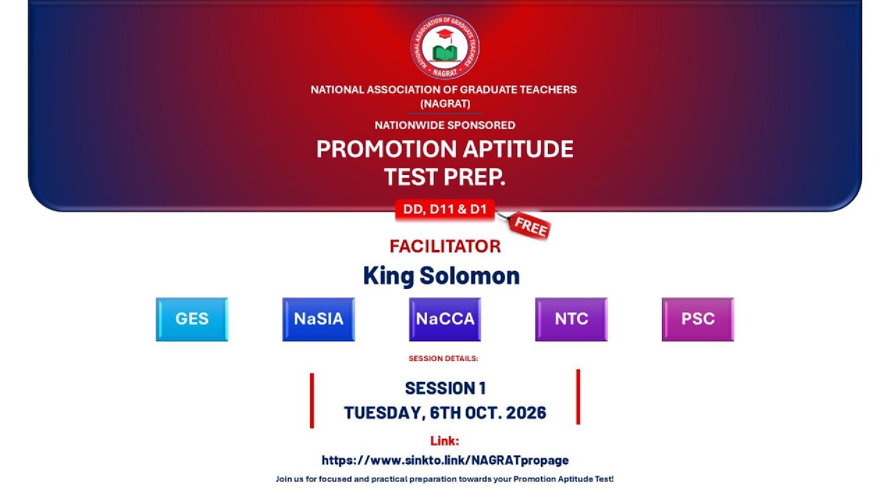 DAY 1 NAGRAT 2026 GES Promotion Aptitude Test Prep.