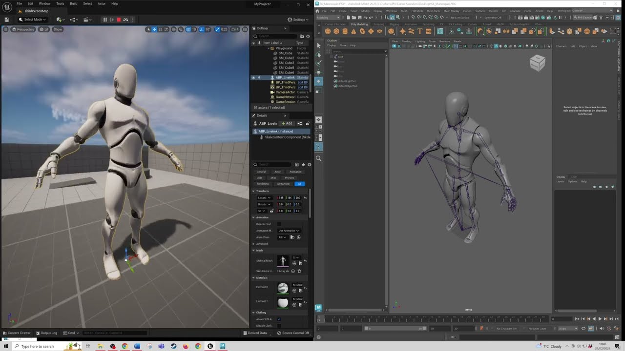 Unreal Engine 5 LiveLink to Maya Workflow Tutorial (2023)