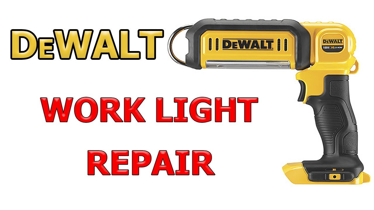 Dewalt DCL050 LED Light Repair. Tear Down Disassembly Fix Area Work Light. Licht Leuchte Reparatur